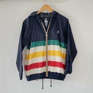 Vintage Hudson Bay Stripes KWAY Rain-jacket/Windbreaker